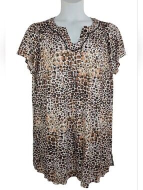 Swimsuits For All Size 16 Leopard Print Swim Cover 3686-CT